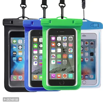 KOPILA Waterproof Cover case Mobile Pouch for 7 inch All Smart Phone(Black+Blue+Green+SkyBlue) Set of-4