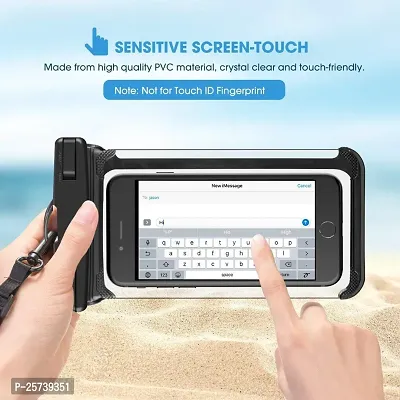 KOPILA Waterproof Cover case Mobile Pouch for 7 inch All Smart Phone(Black+Blue+Green+White) Set of-4-thumb5