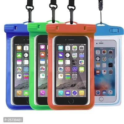 KOPILA Waterproof Cover case Mobile Pouch for 7 inch All Smart Phone(Blue+Green+Orange+SkyBlue) Set of-4