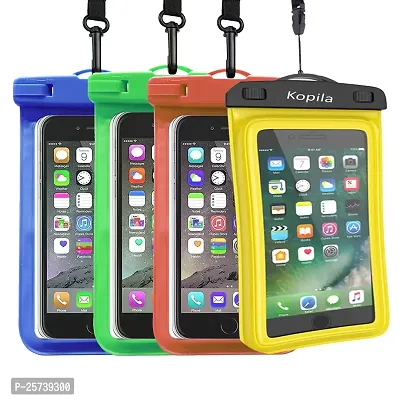 KOPILA Waterproof Cover case Mobile Pouch for 7 inch All Smart Phone(Blue+Green+Orange+Yellow) Set of-4