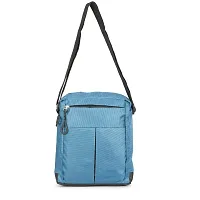 KOPILA Blue Cross Body Sling bag for Travel Office Business Messenger one Side Bag With Green Pasbook Combo-thumb2