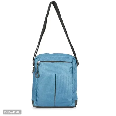 KOPILA Blue Cross Body Sling bag for Travel Office Business Messenger one Side Bag With Green Pasbook Combo-thumb3