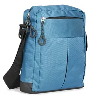 KOPILA Blue Cross Body Sling bag for Travel Office Business Messenger one Side Bag With Green Pasbook Combo-thumb3