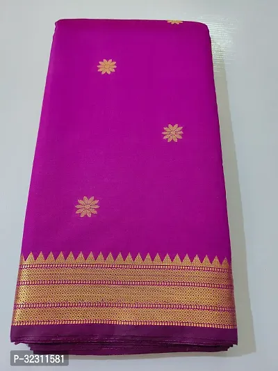 Trendy Poly Silk Saree With Blouse Piece-thumb0