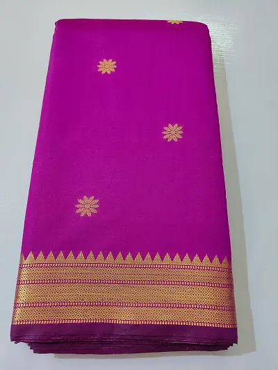 Glamorous Poly Silk Saree with Blouse piece