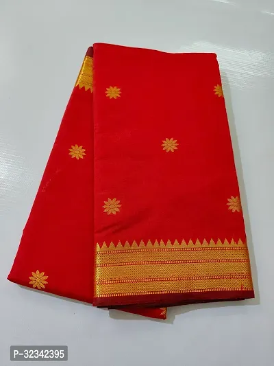 Trendy Cotton Silk Saree with Unstitched Blouse-thumb0