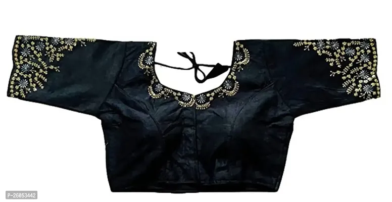 Reliable Black Silk Stitched Blouses For Women