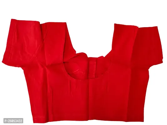 Reliable Red Silk Stitched Blouses For Women