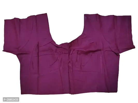 Reliable Purple Silk Stitched Blouses For Women