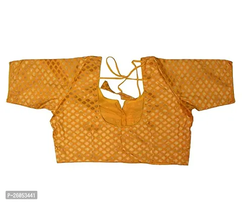 Reliable Yellow Silk Stitched Blouses For Women