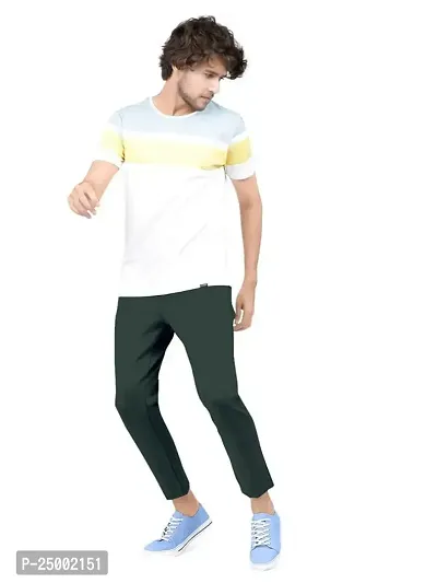 NANDINI FAB Solid Polyster Men's Casual Pant, Tapered Fit, Mid Rise, Ankle Length Multi-Pocket Stretchable s for Men, Trousers (Mint Green, 30)-thumb4