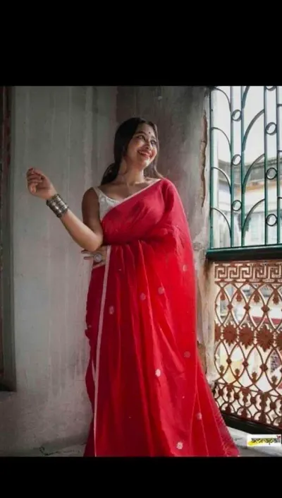 Beautiful Blend Saree Without Blouse Piece For Women