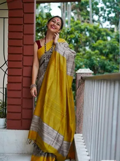 Trending Cotton Saree with Blouse piece 