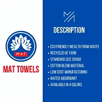 MAT Brand Unisex White Cotton Bath Towels Light Weight, Fast Absorbing, Pure Cotton Kerala Thorthu/Bath Towel/Gamcha Large Size, Cotton Bath Towels 250 GSM Multicolor(31 X 62 Inch) Pack of (4)-thumb1