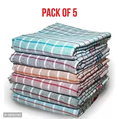 Cotton bath towels 30*60 Offer RATE 5 Pc PACK Multi Colour Towels Suitable for All Men and Women-thumb0
