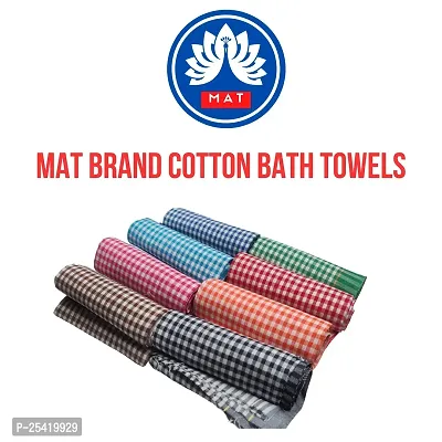 Classy Checked Cotton Towels for Men and Women, Pack of 5- 30INCH X 60 INCHES-thumb4