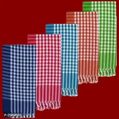 MAT PATTANI PACK OF 5 TOWEL LARGE SIZE FOR MEN  WOMEN - 30INCH X 60 INCHES-thumb0