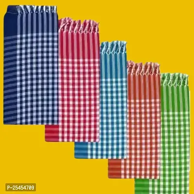 MAT PATTANI PACK OF 5 TOWEL LARGE SIZE FOR MEN  WOMEN - 30INCH X 60 INCHES-thumb0