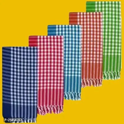 MAT PATTANI PACK OF 5 TOWEL LARGE SIZE FOR MEN  WOMEN - 30INCH X 60 INCHES-thumb0