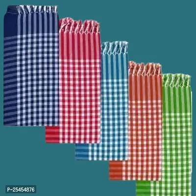 MAT PATTANI PACK OF 5 TOWEL LARGE SIZE FOR MEN  WOMEN - 30INCH X 60 INCHES-thumb0