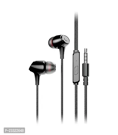 Stylish In-ear Wired 3.5 MM Single Pin Headphones With Microphone