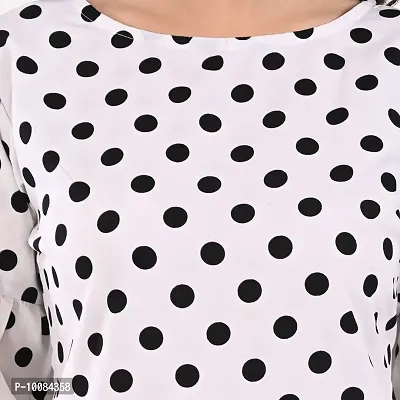 Rimsha Wear Women's Polka dot Ballon Sleeve top-thumb5