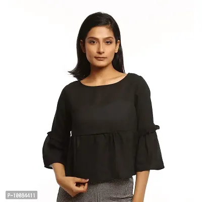 Rimsha Wear Women's Regular fit Crop top (Large)