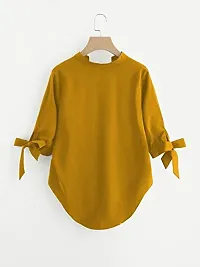 Rimsha Wear Women's wear Mustard semi Formal top (Medium)-thumb1