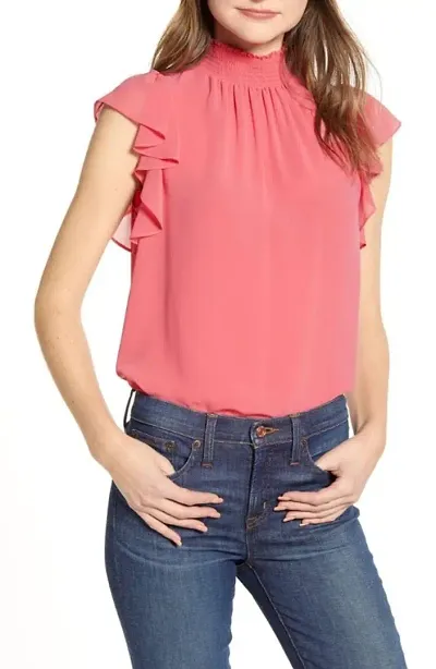 Classic short sleeve turtle neck women top