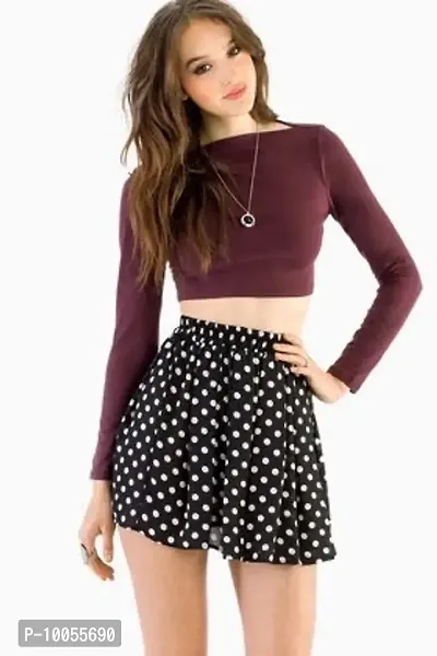 Pretty polka dot mini skirt