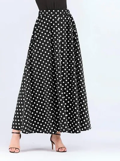 polka print women skirt