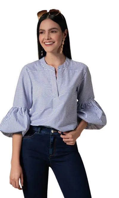 Stripes semi formal women top