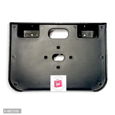 Black Big size Pvc Set Top Box Stand With 2 Remote Holder (screws included)-thumb2