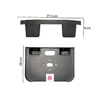 Black Big size Pvc Set Top Box Stand With 2 Remote Holder (screws included)-thumb4