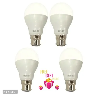 9 Watt LED Bulb (Cool Day White) - Pack of 4+Surprise Gift-thumb0