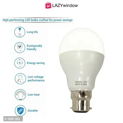 9 Watt LED Bulb (Cool Day White) - Pack of 4+Surprise Gift-thumb3
