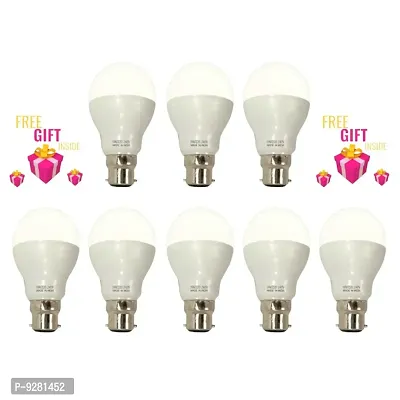 9 Watt LED Bulb (Cool Day White) - Pack of 8+Surprise Gift-thumb0