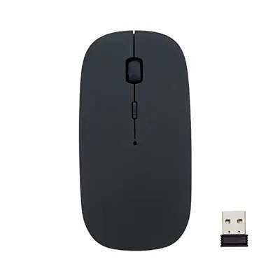 Wireless Bluetooth Mouse With Dongle, 2 Adjustable DPI, Compatible for Laptop, Windows Mac, Android,Computer (Black)