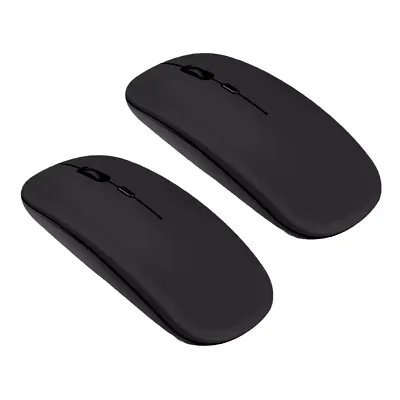Wireless Bluetooth Mouse With Dongle And Adjustable DPI (5GHz Wireless, Black)