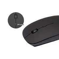 Wireless Bluetooth Mouse With Dongle And Adjustable DPI (5GHz Wireless, Black)-thumb2