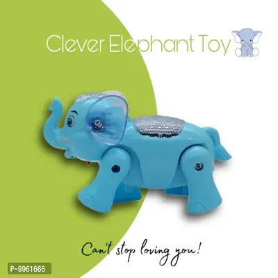 Premium High Quality Clever Elephent Battery Operated Walking Elephant Funny With Light  Sound Kids-thumb2