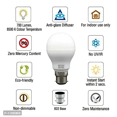 Premium 9 Watt LED Bulb (Cool Day White) - Pack of 5+Surprise Gift-thumb2