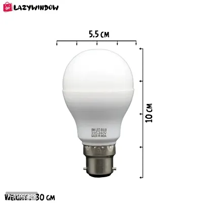 Premium 9 Watt LED Bulb (Cool Day White) - Pack of 5+Surprise Gift-thumb3