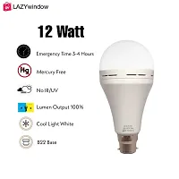 LAZYwindow 12 watt Rechargeable Emergency Inverter LED Bulb Pack of 8 +Surprise Gift-thumb3