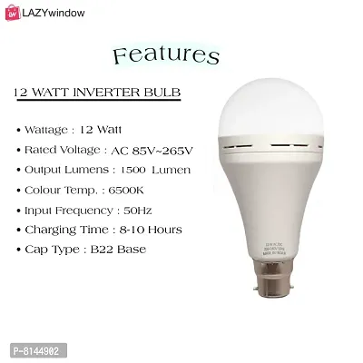 12 Watt Rechargeable Emergency Inverter Led Bulb Surprise Gift-thumb3