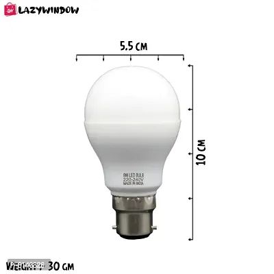 9 Watt LED Bulb (Cool Day White) - Pack of 4+Surprise Gift-thumb3