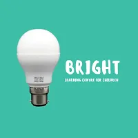 Glowing White 9 Watt LED Bulb- 10 Pieces  with Surprise Gift-thumb3