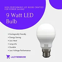9 Watt LED Bulb (Cool Day White) - Pack of 8+Surprise Gift-thumb4
