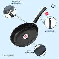 Premium Quality Nonstick Fry Pan, 22 cm, 1L (Base Gray) Combo Pack-thumb4