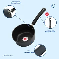 Premium Quality N + Tadka Pan (12cm Dia). Black-thumb1